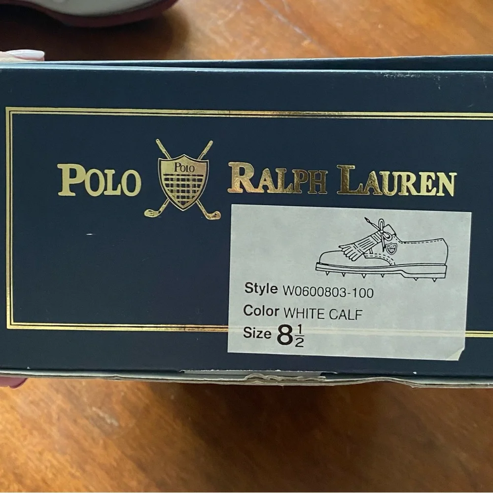 NIB POLO RALPH LAUREN WOMEN’s GOLF SHOES SIZE 8.5 - Picture 6 of 10